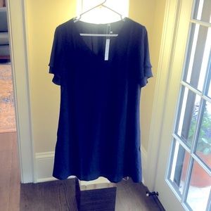 Qixing navy dress new with tag